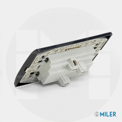 Llave De Luz Armada Kalop Línea Civil Toma Doble Blanco