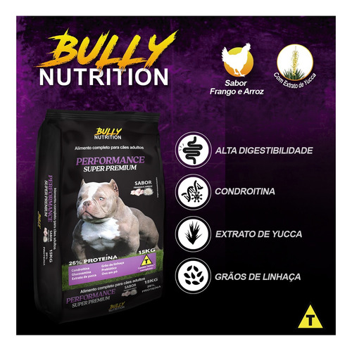 Ração Para Cães Premium 15kg Performance Rottweiler Doberman