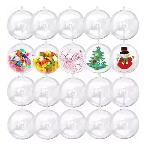 comprar 200pz Esferas Transparentes Colgante Para Rellenar Navidad