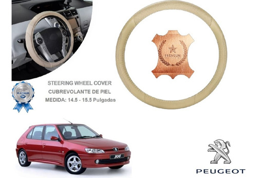 Funda Cubrevolante Beige Piel Peugeot 306 2001