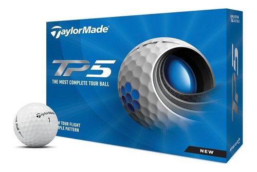 Bola de golfe branca TaylorMade TP5