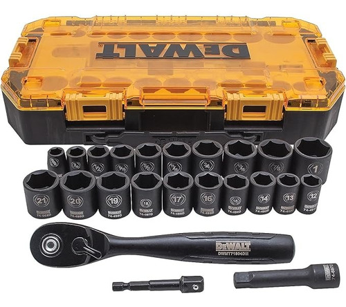 Dewalt Juego De Dados De  Impacto De 3/8 De 23 Pzs 