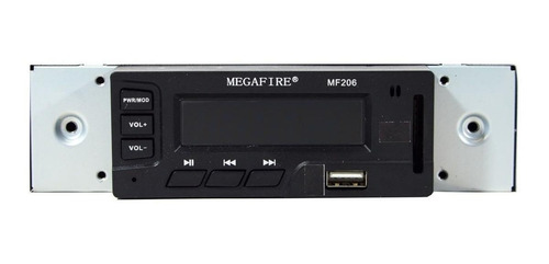 Imagen 2 de 3 de Autoestéreo para auto Megafire MF206 con USB y lector de tarjeta SD