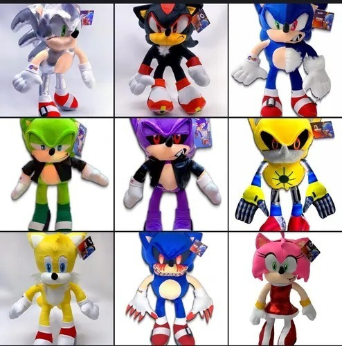 Peluche Sonic Shadow The Hedgehog Línea Sonic X (Usado)
