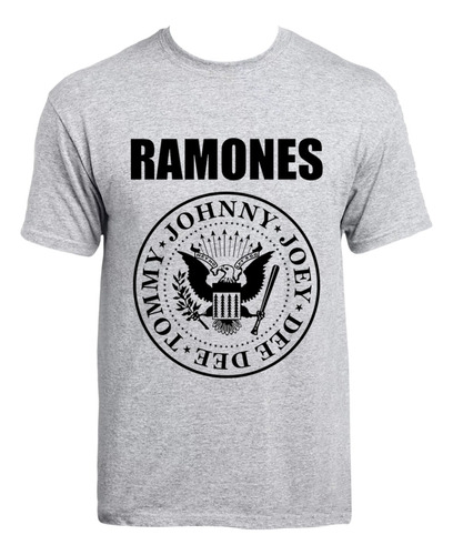 Remera Ramones Logo Clásico Punk Rock Algodón Premium