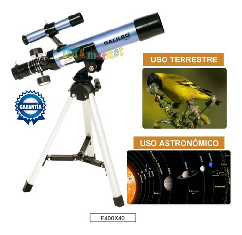 Imagen 4 de 10 de Telescopio Galileo Italy F400x40 Telescopios Astronomicos