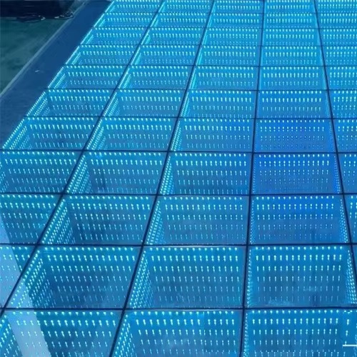 Piso Efeito 3d Infinito Led Rgb Evento Pista Dança 50 Placas 127/220v