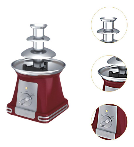 Máquina De La Fuente De Fondue De Chocolate Eléctrico De 3