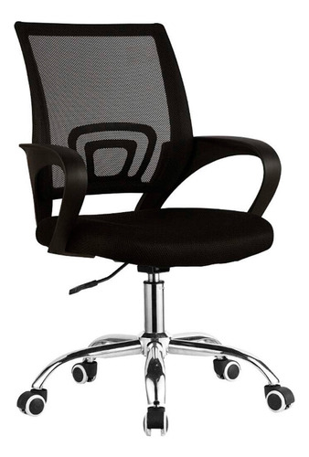 Silla Ergonómica Smart Tech Ws5147 Oficina Escritorio Computadora Sillon Color Negro