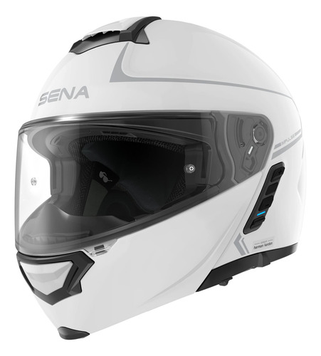 Casco Sena Impulse Dot, Modular, Con Bluetooth, Color Blanco