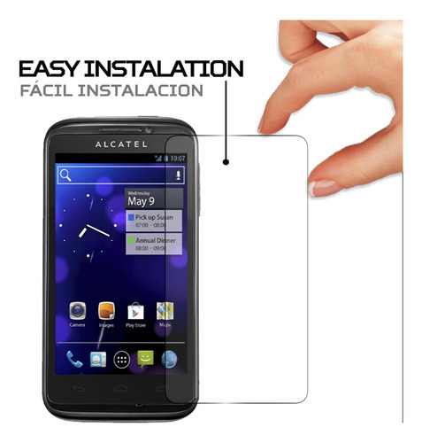 Protector Mica Pantalla Para Alcatel Ot-993d