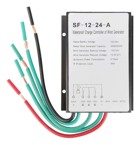 Sf-12-24-a Controlador De Turbina Eólica, 12v/24v 300w/600w 