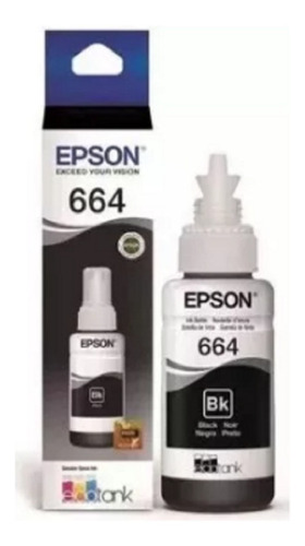 Tinta Epson 664 Negra Original T664120