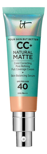 It Cosmetics Cc+ Natural Matte Cream Base De Maquillaje 32ml Neutral Medium