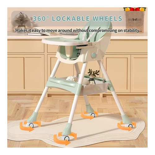 Sillas Altas Para Bebés Y Niños Pequeños, 4 En 1 Silla Alta