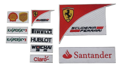Scuderia Ferrari Parches Overoles Chaquetas Disfraz F1 Niño 