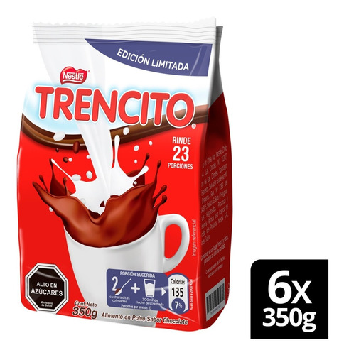 Saborizante Para Leche Trencito® 350g Pack X6