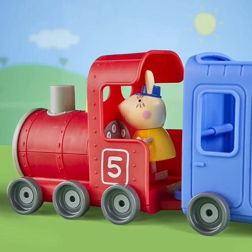 Imagen 7 de 10 de Peppa Pig En El Tren De La Señorita Miss Rabbit F3630 Ed