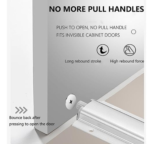 Cierres Magnticos 6pcs Para Muebles - Apertura Push, Resiste
