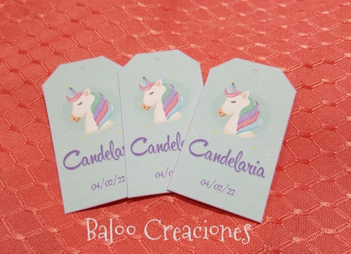 Imagen 4 de 8 de Tags Etiquetas Personalizadas Arcoiris X10