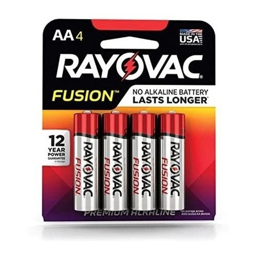 Rayovac 815  4tfus Fusion Larga Duración Baterías Alcalinas