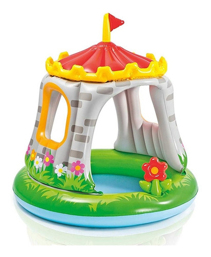 Piscina Inflable Castillo Intex Con Techo Para Bebe 122 Cm