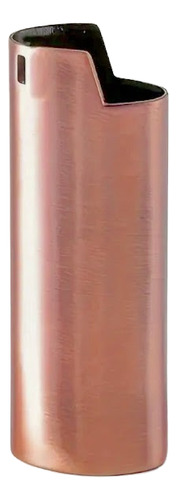 Encendedor Yafeng Funda Metal Cromo Lisa Bic Estandar