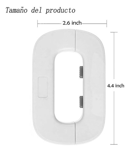 Zaihua 2 Piezas Bloqueo Del Refrigerador Cerraduras De La Puerta Del Refrigerador Gabinete De Bebé Cerradura Del Refrigerador Candado Protector Cerraduras Anti-pellizcos Cerrar Niño