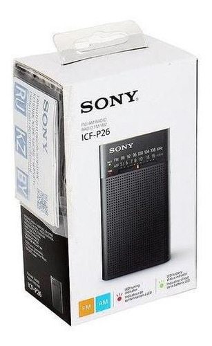 Radio Portatil Sony Icf-p26 Am Fm Salida Auricular