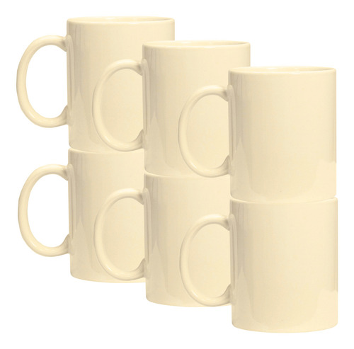 Tazas Para Sublimar Color Beige Con 48 Tlp Sublimación