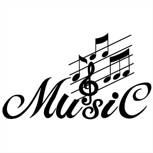 Adesivo De Parede 66x115cm - Music Música