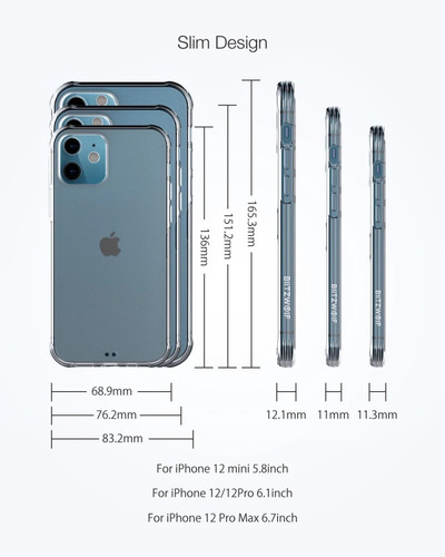 Capa Para iPhone 12 Pro Max - Silicone Transparente