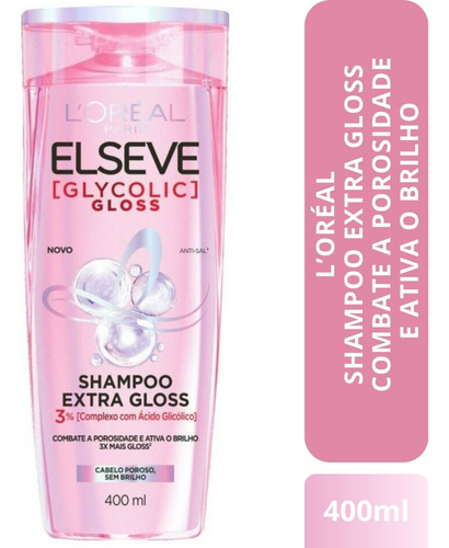 Shampoo L'oreal Paris Elseve Glycolic Gloss 400ml