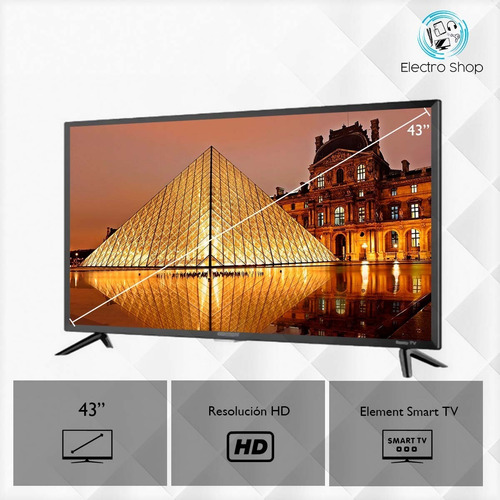 Pantalla Smart Tv Element 43 Led 4k 60hz Uhd Roku E4aa43r