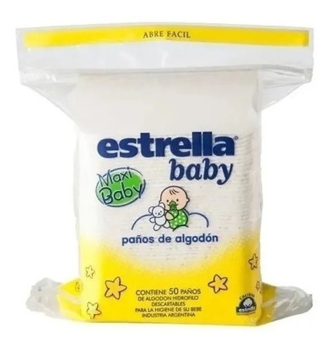 Estrella Baby Paños De Algodon (x50) - Iaruchis Bebe