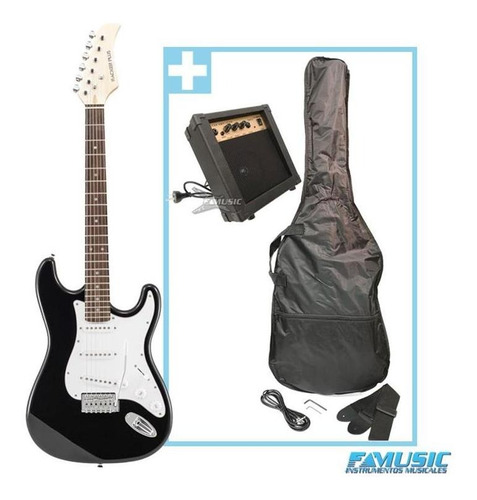 Racker Plus Pack Guitarra Eléctrica + Ampli 10w + Afinador