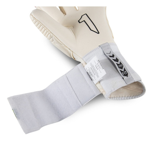 Imagen 4 de 4 de Guantes De Portero Rinat Meta Pro Adulto Blanco Plata