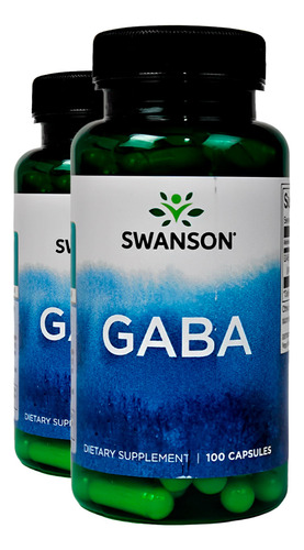 Gaba 500mg Swanson 100 Caps 2un Sabor N/A