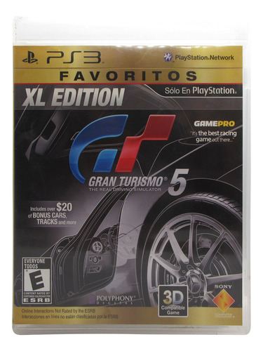 Gran Turismo 5 Xl Edición Favoritos - Ps3 - Polyphony Sony