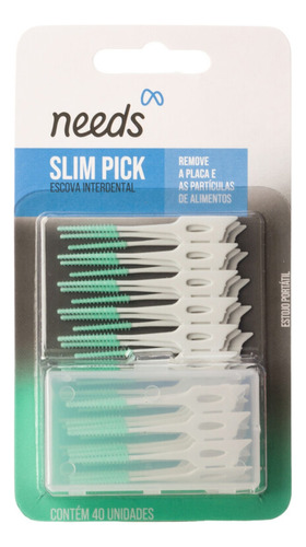 Escova Interdental Needs Slim Picks 40 Unidades