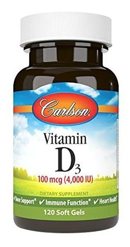 Vitamina D3 4000 Iu - Suplemento Para Huesos E Inmunidad