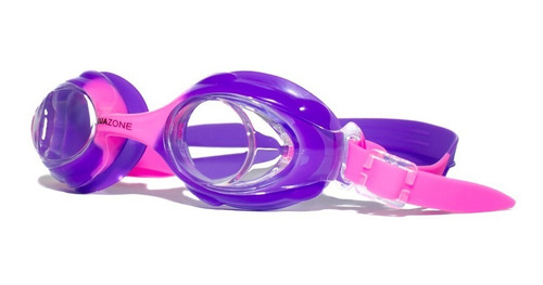 Imagen 4 de 6 de Goggle Az Gummy 6325-1 Junior Claro/morado/rosa