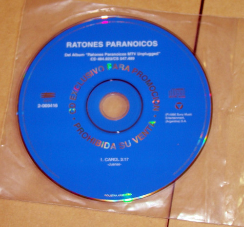 Ratones Paranoicos Carol Cd Single Argentino Pro / Kktus 