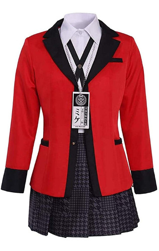 Kakegurui Kirari Momobami Cosplay Niñas Uniforme Escolar