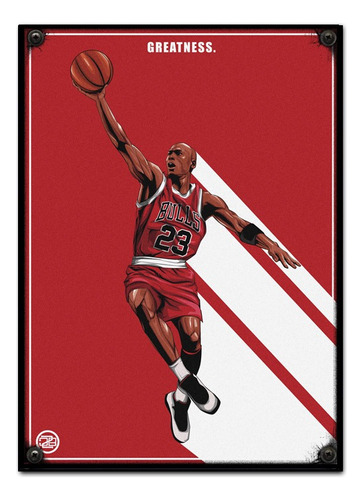 #660 - Cuadro Decorativo Vintage - Chicago Bulls Jordan 