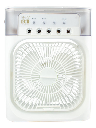 Mini Climatizador De Ar Ventilador Com Reservatório Para Água E Gelo Cor Branco 110v/220v