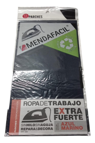Parche Rectángulo Mendafácil Termoadhesivo Ropa Trabajo