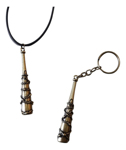 Kit Chaveiro E Colar Taco Lucille The Walking Dead