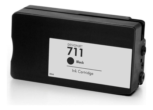Cartucho Hp 711 Negro Original 80ml Cz133a Inyección Tinta