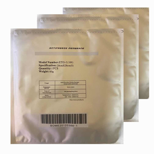 3 Pack Membranas Antifrezze 28x28cm Crioterapia Pads  